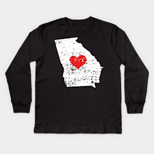 <3 Georgia State Gift T Shirt for Men Women and Kids Kids Long Sleeve T-Shirt